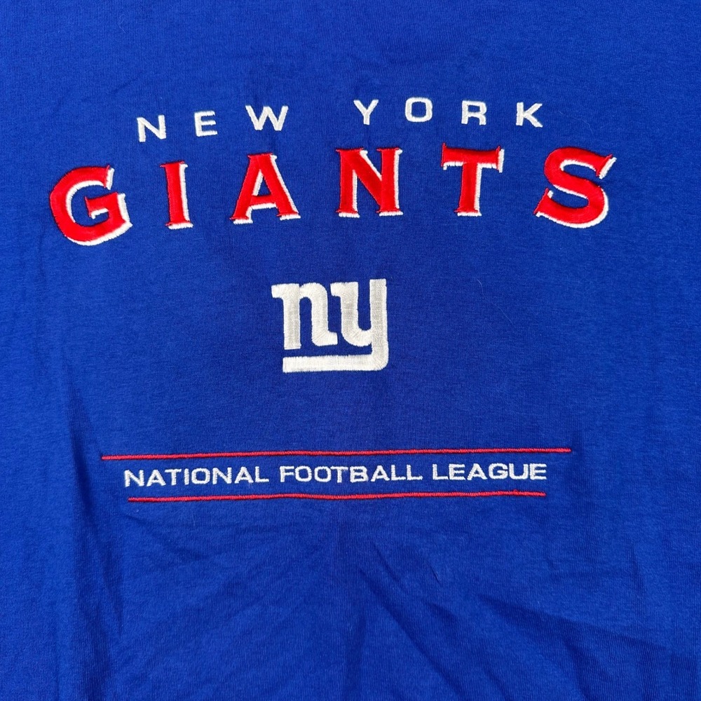 Vintage NFL New York Giants T-Shirt Mens XL 2003 Y2K Royal Blue Embroidered - Picture 3 of 12